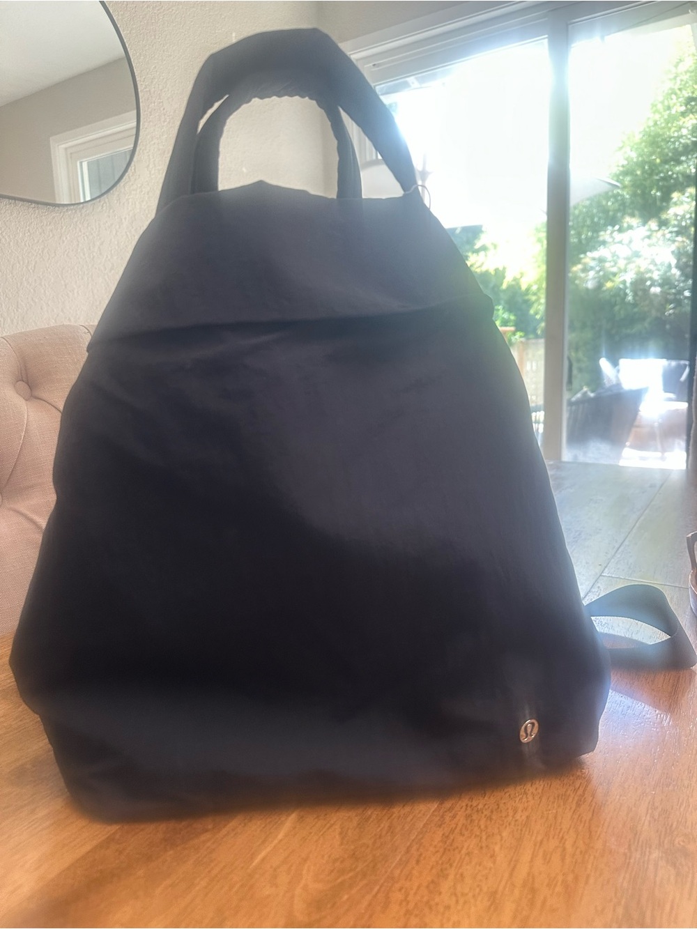 lululemon athletica Black Travel Tote Backpack